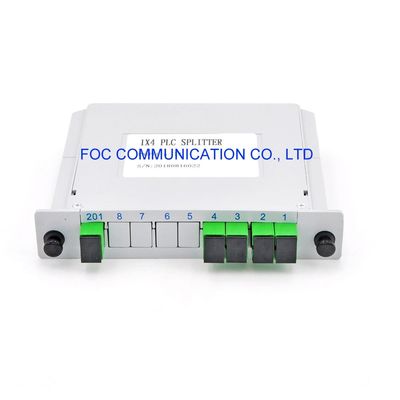 FTTX Systems DWDM CWDM Fiber PLC Cassette SC APC 1×4 Plc Splitter