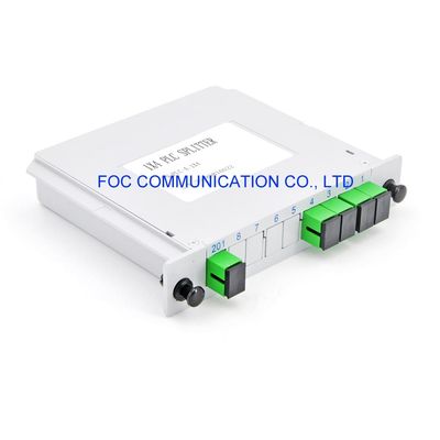 FTTX Systems DWDM CWDM Fiber PLC Cassette SC APC 1×4 Plc Splitter