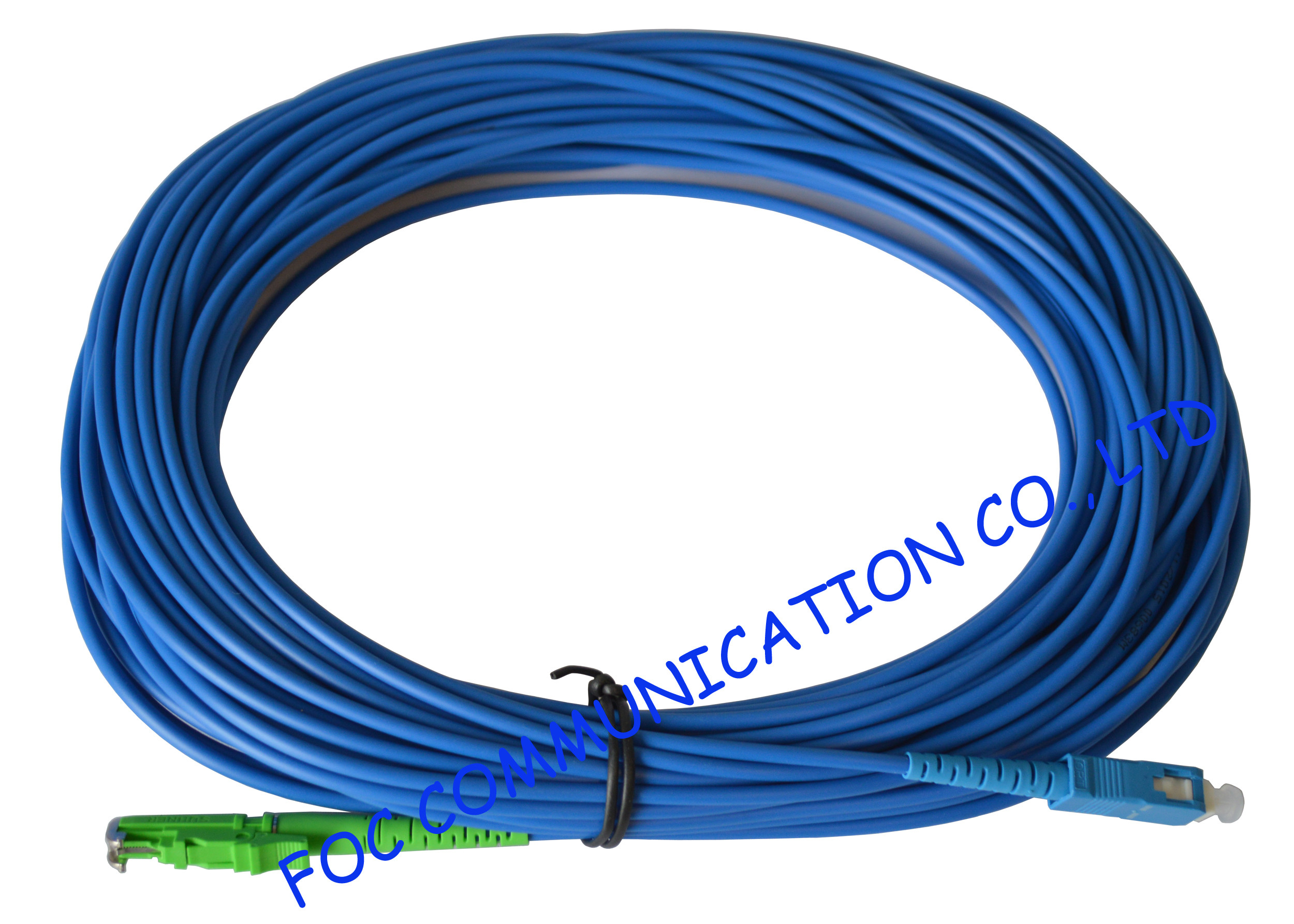Armored Fiber Optic Patch Cord SM SC/UPC E2000/APC LSZH Jacket Anti