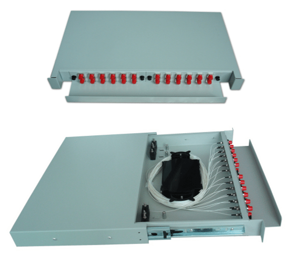 16 Ports Fiber Optic Distribution Box With Splitters and Adapter For FTTH