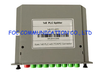 FC / APC Low Loss Splitter, Passive Rack Mount PLC Splitter Cassette Box Type