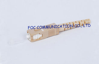 CATV / WAN multimode sc connector fiber optic For Patch Cords , Excellent repeatability