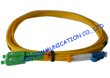 PVC SM Fibre Optic Patch Cables SC / APC Duplex Low Insertion Loss