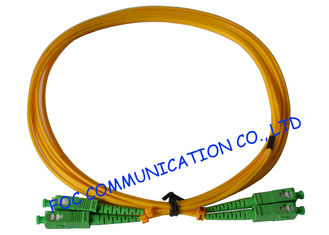 Duplex SC/APC Fiber Optic Patch Cables SM For Telecom Networks RoHS Compliant