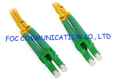 LC / APC Fiber Optic Jumper Cables Duplex LSZH Jacket Corning For Fiber Testing