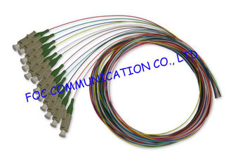 APC 12 Packs Pigtail Fiber Optic Cable , FTTX Fiber Optic Pigtail Low Insertion Loss