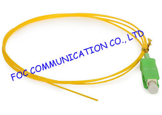 SC / APC Corning optical fiber pigtail SM Hytrel Low Insertion Loss For ODF