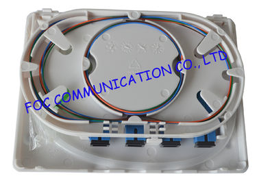 Fiber Optic Termination Box 4 Port With SC Adapters and Pigtails