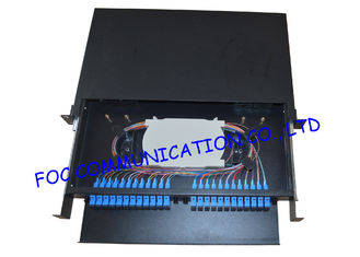 19&quot; Shelf SC 24 port black box fiber optic patch panel for Fiber network installation