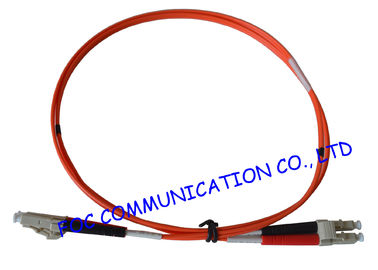 LC To LC Fiber Optic Patch Cord , Multimode Fiber Optic Jumper 2.0mm RoHS Compliant