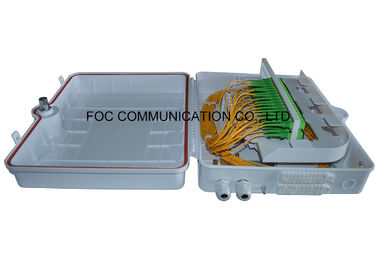 White Fiber Optic Cable Termination Boxes ABS Moduel PLC Splitter 1x32