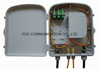 Pre - Loaded Fiber Optic Termination Box Wall Mounted For FTTH Networks