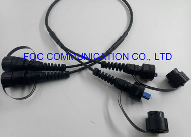 2 Cores FTTA Armored Fiber Optic Cable Patch Cord Assemblies ODVA / SC- ODVA / SC