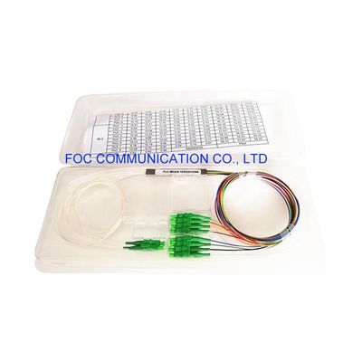 FTTX 1×8 Fiber PLC Splitter 1650nm CATV With LC APC Connector