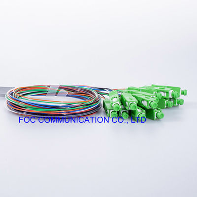 Telecom Networks Fiber PLC Splitter LSZH 1x8 SC APC Connector Low PDL