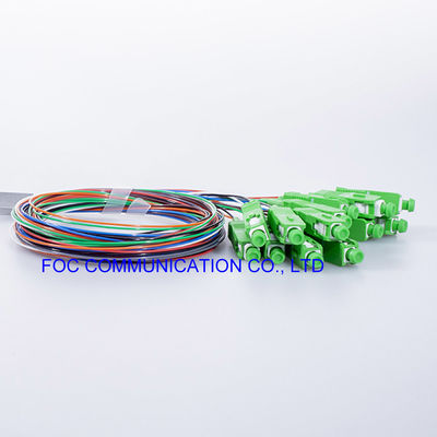 Telecom Networks Fiber PLC Splitter LSZH 1x8 SC APC Connector Low PDL