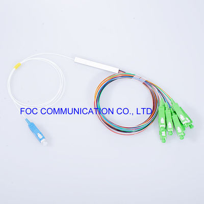 Telecom Networks Fiber PLC Splitter LSZH 1x8 SC APC Connector Low PDL