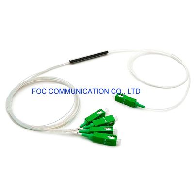 Mini Tube Low PDL 1×4 PLC Splitter G.657A PVC SC APC Connectors