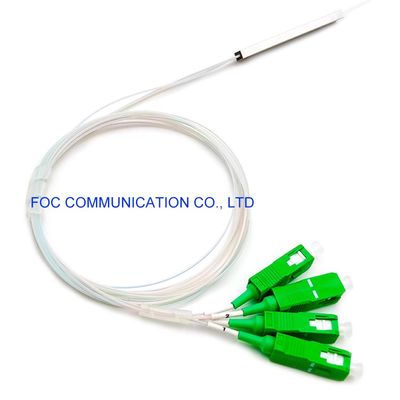 Mini Tube Low PDL 1×4 PLC Splitter G.657A PVC SC APC Connectors