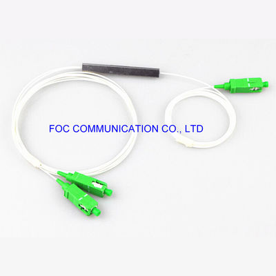 CATV Systems SC APC Ftth Plc Splitter 1*2 Micro Steel Tube G657A