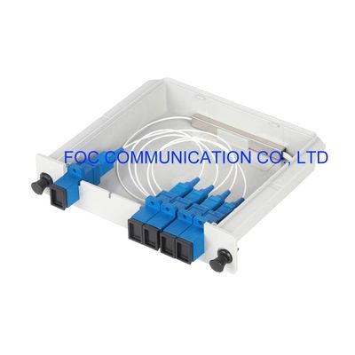 High Uniformity 1×4 Low PDL PLC Fiber Cassette SC UPC 1260nm