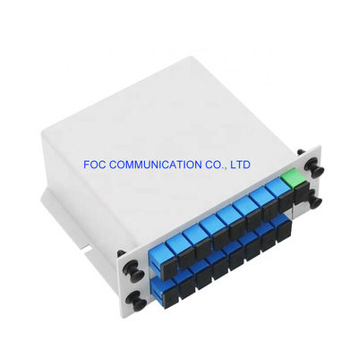 SC UPC 1650nm Optical Fiber PLC Splitter 1×16 1.5dB Uniformity