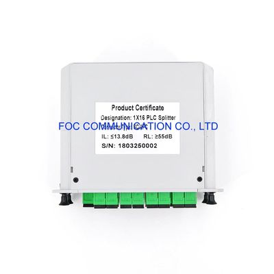 CATV 1650nm 1×8 PLC Splitter Cassette SC APC PON FTTX Networks