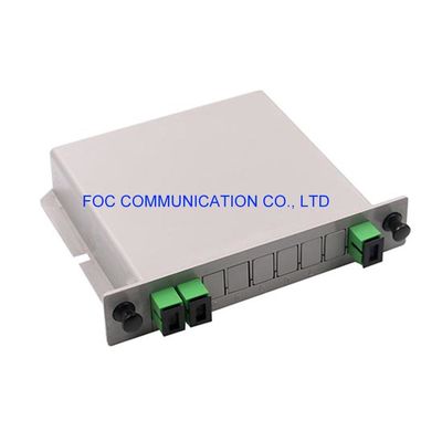 SC APC 1×2 PLC Splitter 650nm Rack Mountable For PON CATV Networks