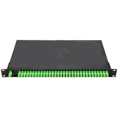 CATV LAN LSZH Fiber PLC Splitter Patch Panel SC APC Rack Mount