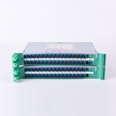 FTTH Pallet Fiber PLC Splitter 1650nm 19&quot; Rack Mount 1x64 SC UPC