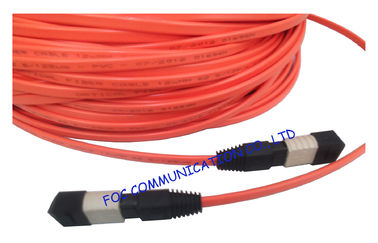 MPO Multi Mode Fiber Optic Patch Cable Low Insertion Loss For FTTX