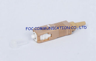 CATV / WAN multimode sc connector fiber optic For Patch Cords , Excellent repeatability