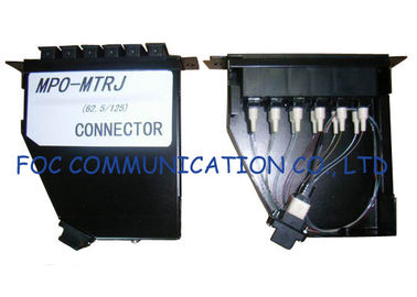 Fiber Optic Patch Panel For Telecoms / MPO Cassette Full Loaded With MTRJ Pigtails