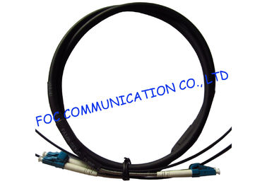 FTTA Fiber Optic Patch Cable LC 2 Core With Armored Tube High Tensile Strength