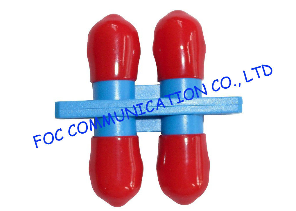 ST Duplex optical cable adapter / Red Cap multimode fiber optic adapter