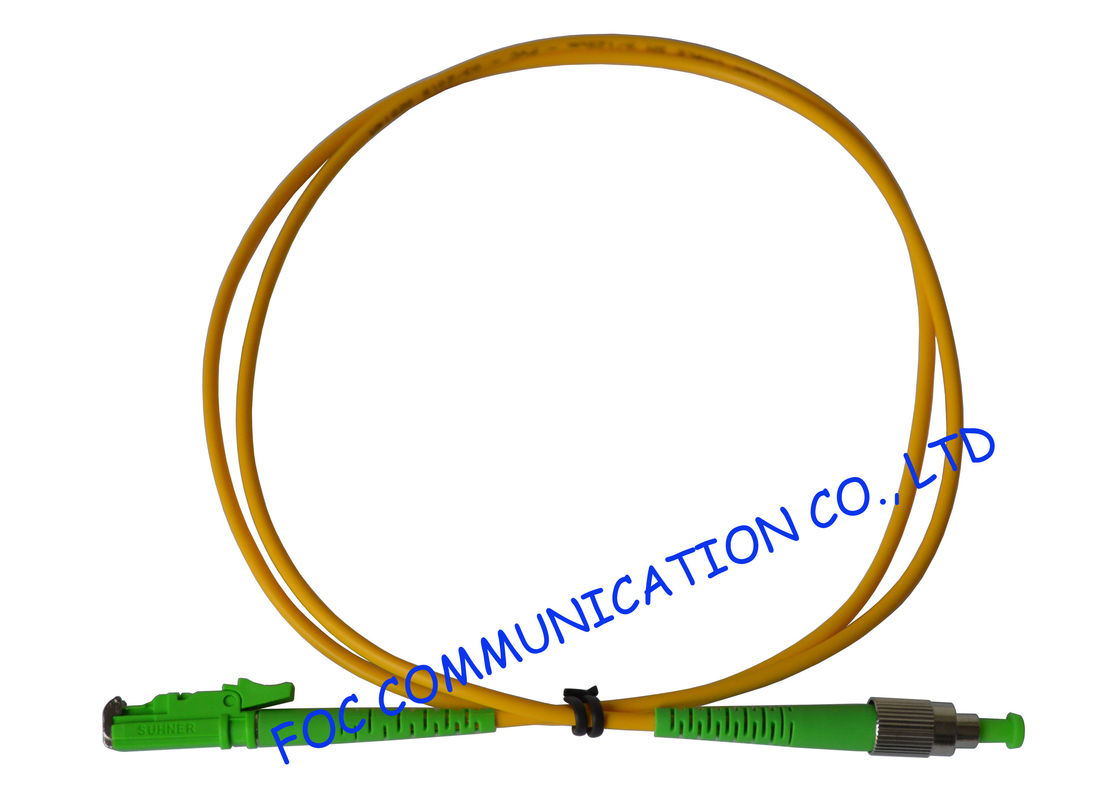 Telecoms Fiber Optic Patch Cord , Durable FC / APC to E2000 / APC Corning Fiber