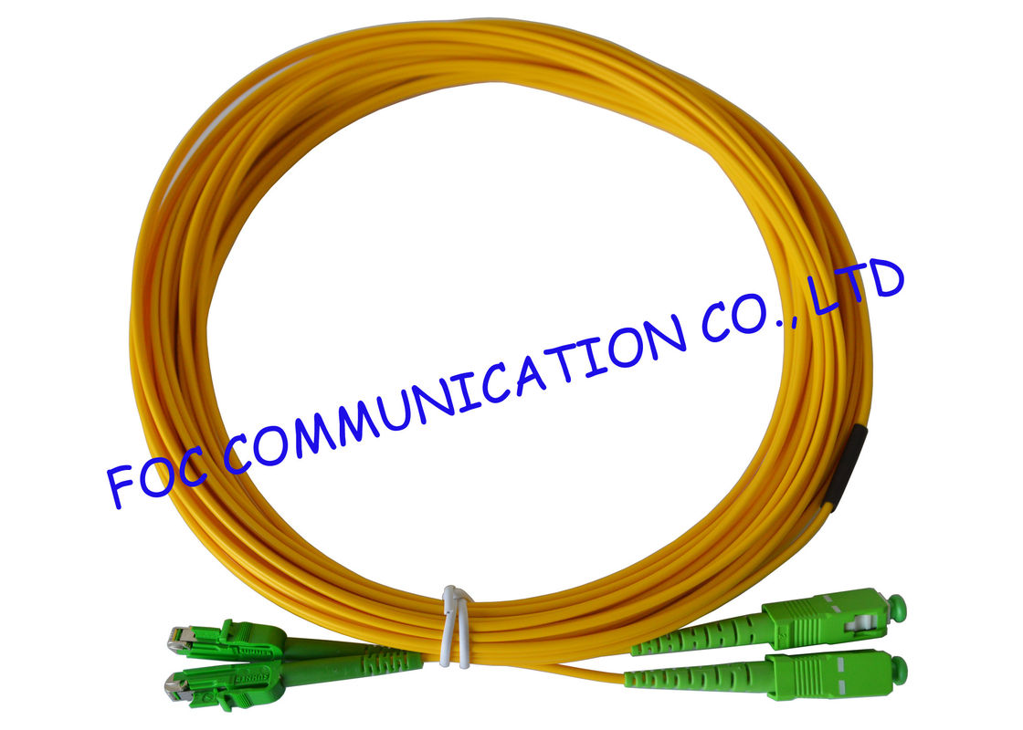 Yellow Fiber Optic Patch Cord to Double Density of Fiber Termination Equipment
