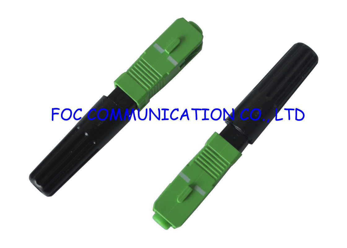 SC / APC FTTH Fiber Optic Connector , Effective Optical Fibre Connectors User Friendly