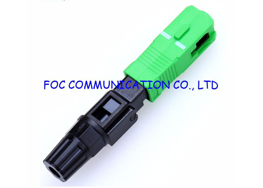SC SM APC Field Installable Connector For Optical Cable Interconnection