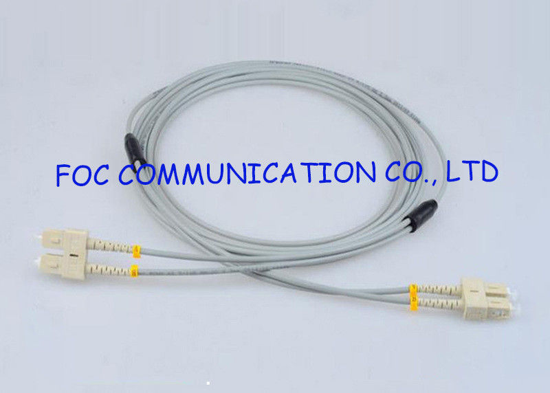 Multimode SC-SC Fiber Optic Patch Cord Armored Zipcord Anti rodent