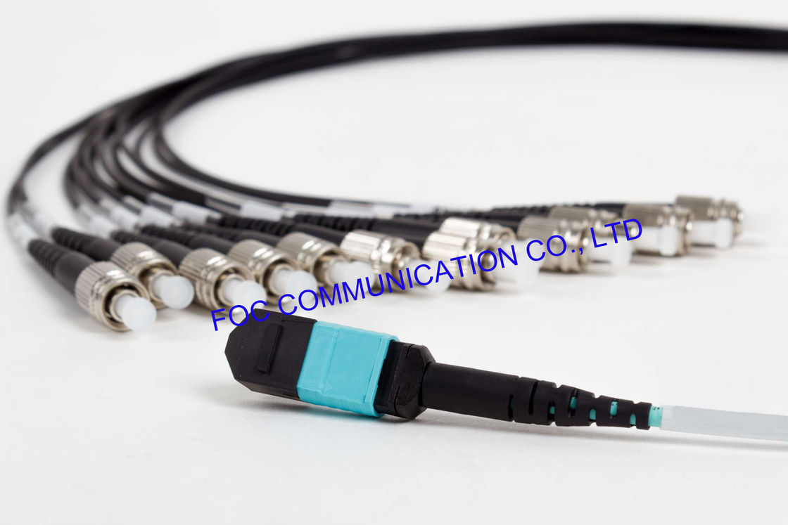 10G Fiber Optic Patch Cord MPO/MTP - FC OM3 MM 50/125um Breakout Cable 12 Core