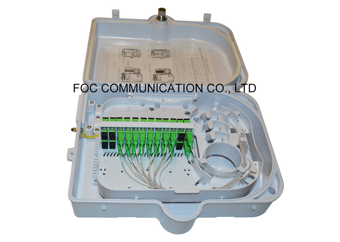 Fiber Optical Termination Box 24 Core Fiber Optic Patch Panel For Mini Tube Type PLC Splitter 1*16