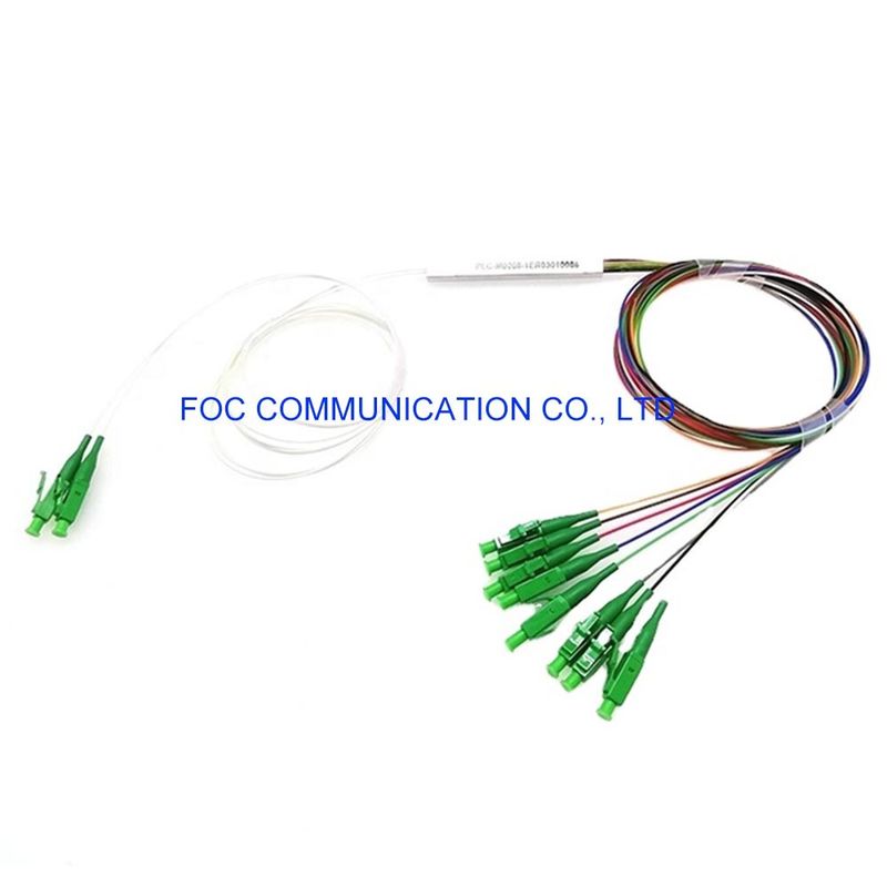 FTTX 1×8 Fiber PLC Splitter 1650nm CATV With LC APC Connector