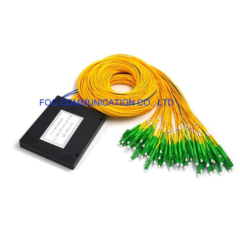 2×64 ABS Fiber PLC Splitter LC APC 1650nm FTTC For Passive Optical Networks