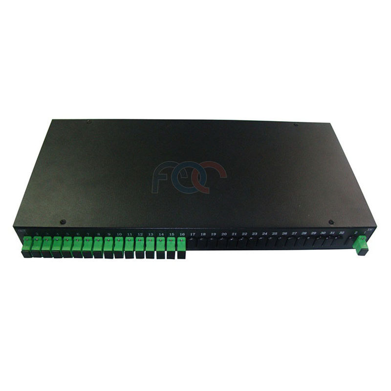 Rack Mount FTTP Fiber PLC Splitter PON LAN Low PDL FTTH PLC Splitter