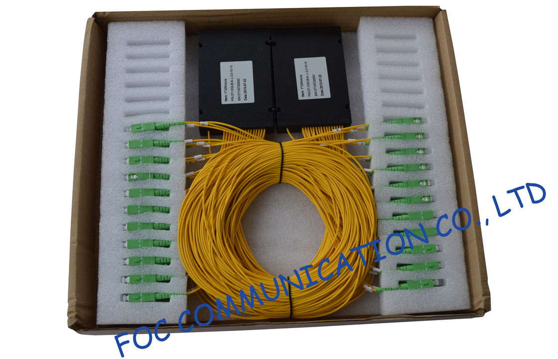 ABS Module Low PDL Fiber PLC Splitter For Ftth / Catv Systems