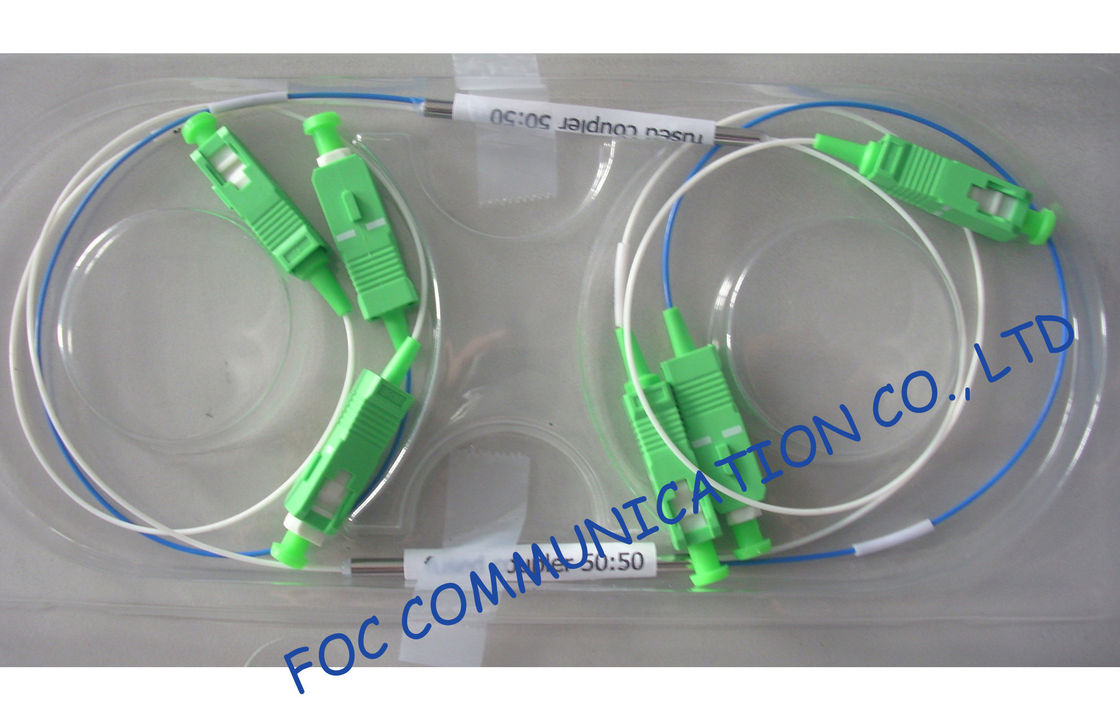 SC / APC Fiber Optic Coupler , Catv System Plc Optical Splitter Low Insertion