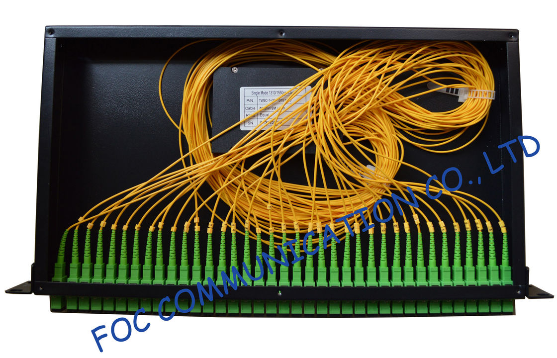 High Stability Fiber Optic Splitter 1 × 36 , Rack Mount Local Area Network lan splitter