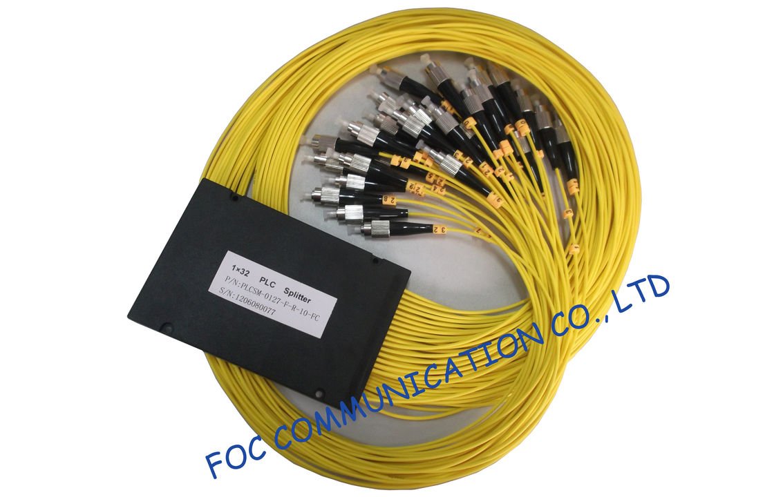 Low Loss Fttx 1× 32 Fiber Plc Splitter For Optical Signal Distribution Systems