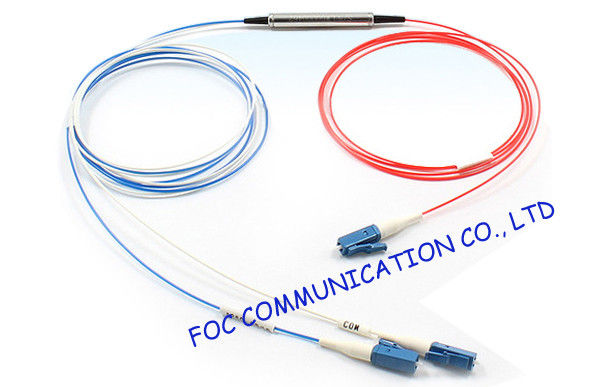 Mini Tube Type 2 Channel Wdm Lc / Upc Connector , Wide Operating Wavelength